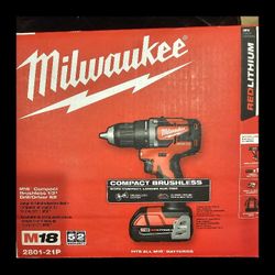 Milwaukee M18 Drill  NEW