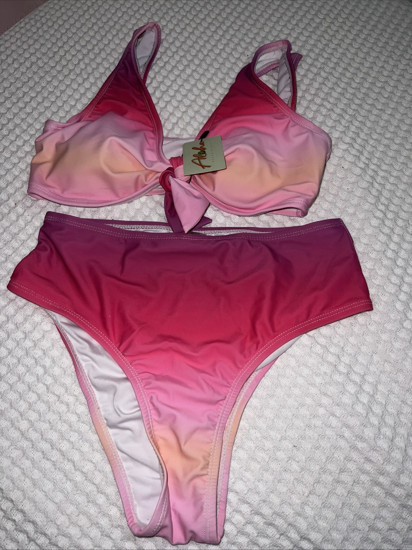 Alohas Pink And Orange Ombre Bikini