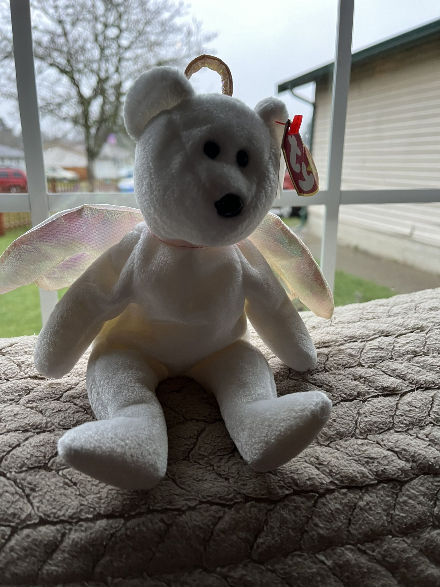 Halo the Bear 1998 Beanie Baby - Rare!