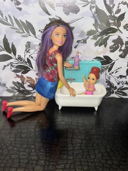 2018 Barbie Skipper Babysitters Inc. Bath time Play Set 