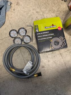 Char Broil natural gas conversion kit missing 2 pc new for