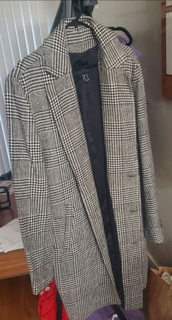 NWT Forever 21 Glen Plaid / Houndstooth Long Coat – Never Worn!