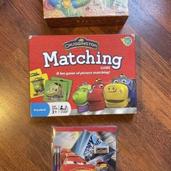 Kids Matching Game & Disney Pixar 7 piece fun calculator set