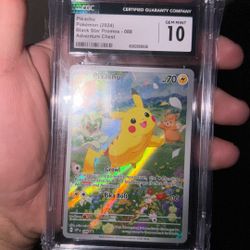 Jumping Pikachu CGC 10