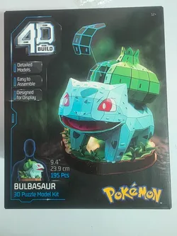 4D Build Pokemon Bulbasaur 3D Puzzle Model Kit 195 Pcs Spin Master