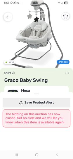 New baby swing