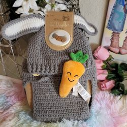 So Adorable Baby Photo Op Set Crochet Costume Bunny 0-6 Mo.