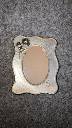 50 anniversary frame with music box