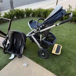 Uppa Baby Vista Stroller, Bassinet, Piggy Back, Car Seat Adapter