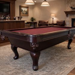 8’ Pool Table + Free Pro Delivery & Setup