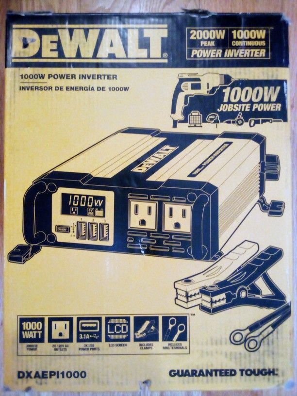 DeWalt 1000W Jobsite Power Inverter