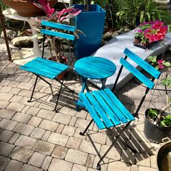 Patio Garden Bistro Chairs & Table