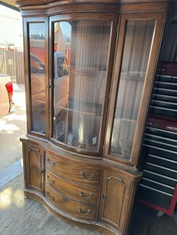 Glass Wood Cabinet