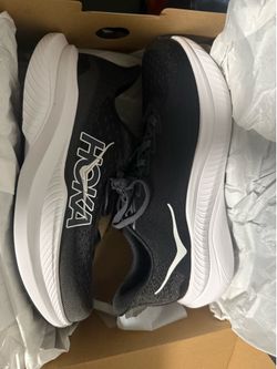Hoka Women Running Sneakers Black and White