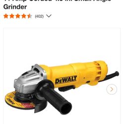 DEWALT 11 Amp Corded 4.5 in. Small Angle Grinder