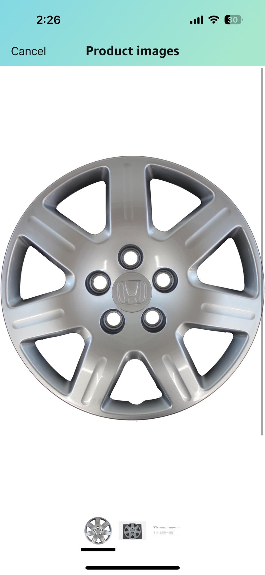 Genuine Honda Parts 44733-SNE-A10 Wheel Hubcap