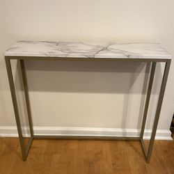 Console Table - 36” Marble Print Top