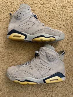 Size 9 (Pre owned, no box, yellowing) - Air Jordan 6 retro Georgetown