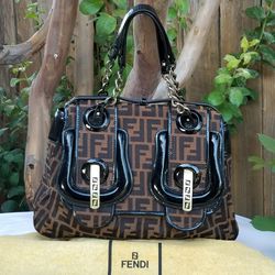 Rare and Fabulous Fendi zucca handbag