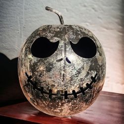 Jack Skellington Metal Jack O Lantern 