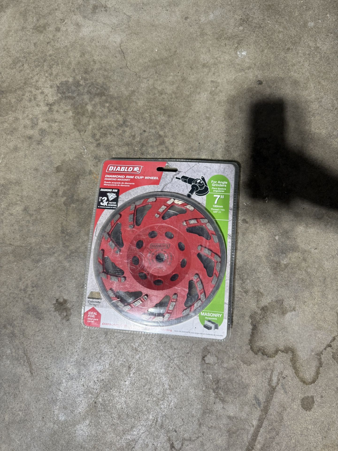 Diablo Diamond Rim Cup Wheel 7’’