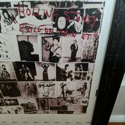 Rare Rolling Stones Exile On Main St. in Black Custom Frame