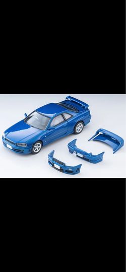 Tomica Limited Vintage Neo 1:64 Nissan Skyline 2 door Sports Coupe 25GT Turbo With Optional Parts Blue Diecast
