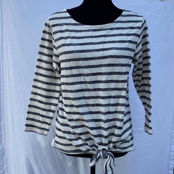 Old Navy Striped Blouse Shirt Top