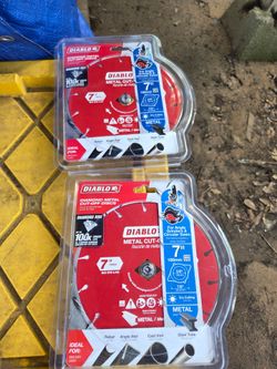 2 diamond 7" for metal blades $50 x 2 firme área jersey village 77O41 pick up only