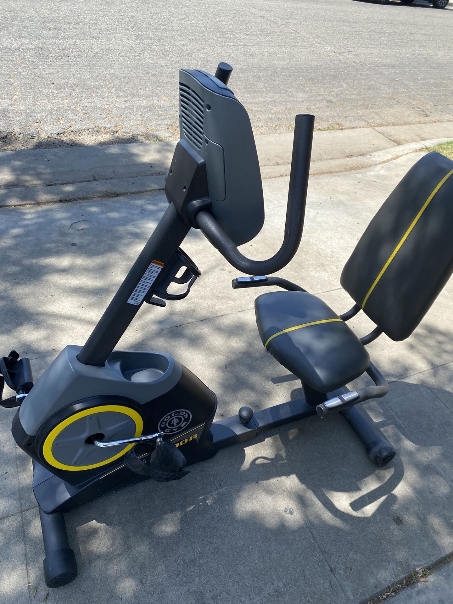 Golds, gym, exercise bike