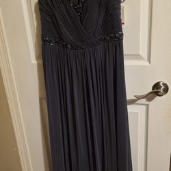 𖥔 𖥔Elegant Gray Evening Gown𖥔𖥔