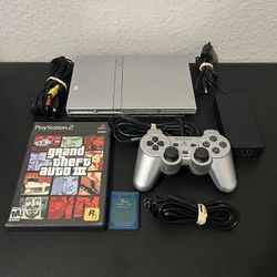 Slim PlayStation 2 PS2 Silver 