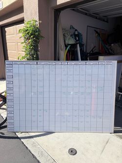 Large Magnetic Dry Erase Employee Scheduling Board