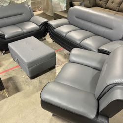 New Living Room Sofa Set 3pc - Delivery And Financing Available 