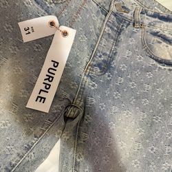 Purple jeans