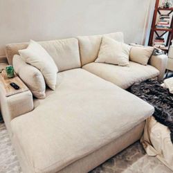 ASHLEY LİNEN SECTİONAL SOFA COUCH WİTH İNTEREST FREE PAYMENT OPTİONS 