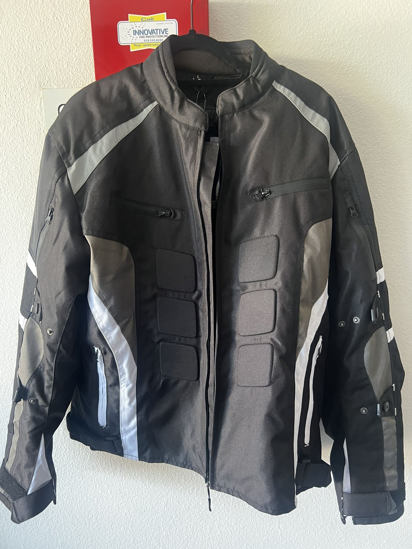 Motorcycle Jacket With Protection Pads New