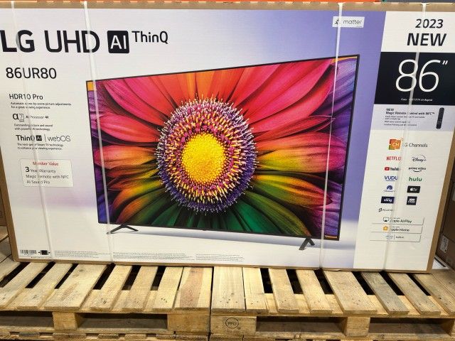 Best Deals. 86" Screen Led Smart 4k By LG ThinQ. 86UR8000