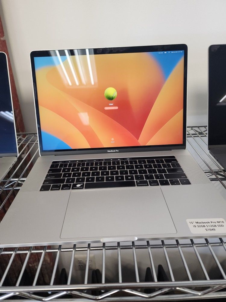 15" i9 Touchbar MacBook Pro