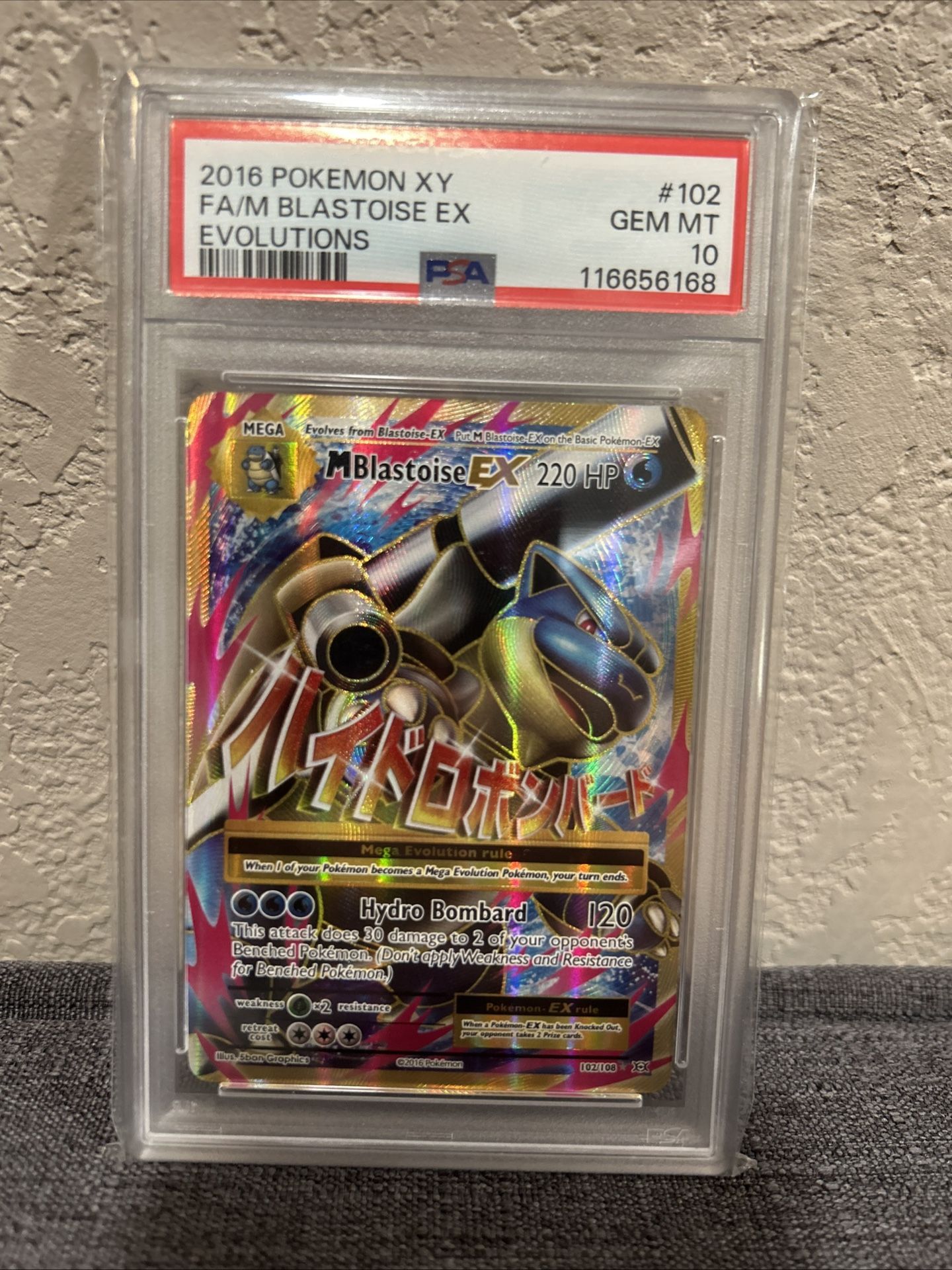Mega Blastoise XY evolutions - PSA 10