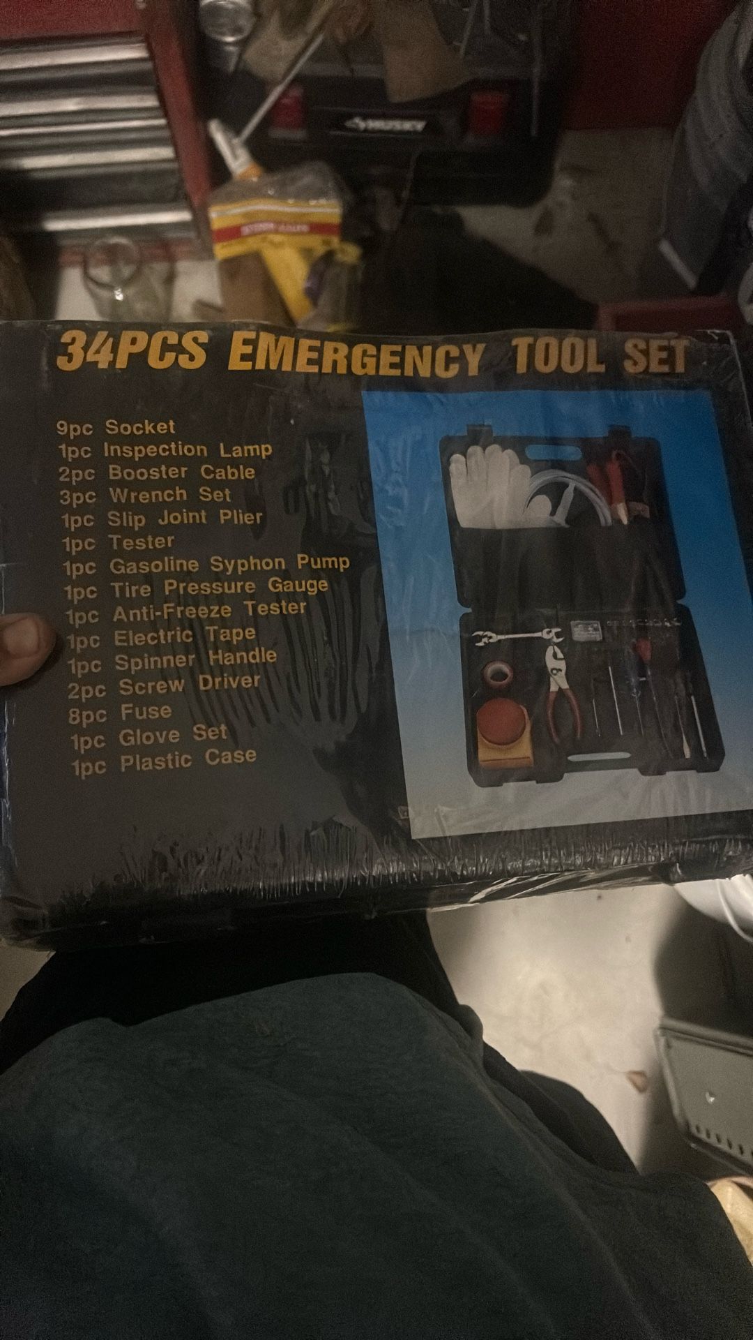 Brand New 34 Piece Emergency Tool Set
