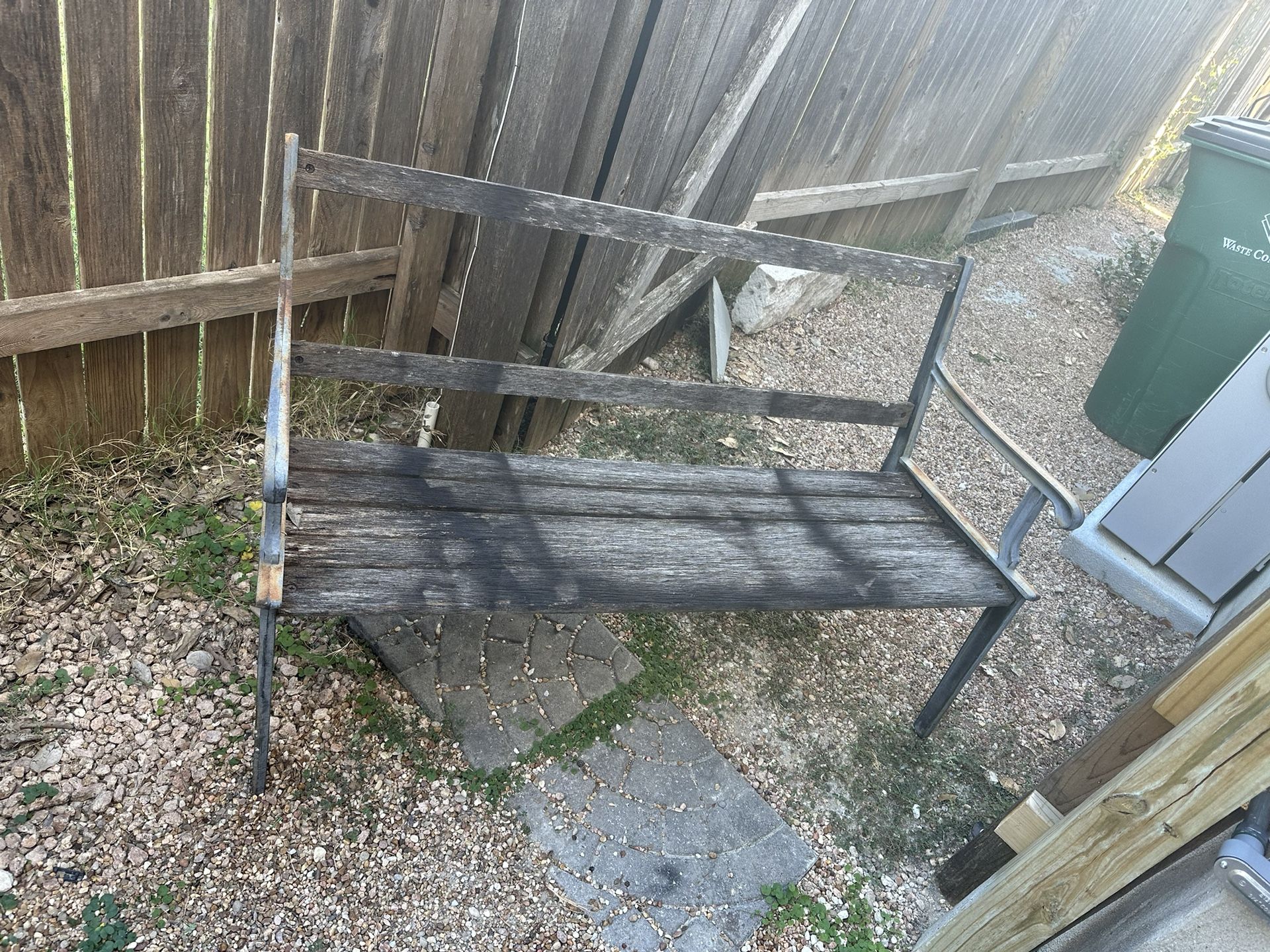Wrought Iron And Wood Benches