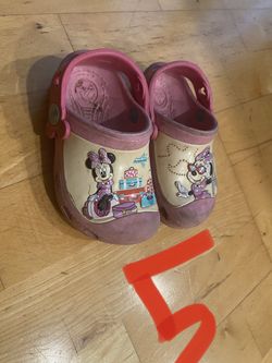 Minnie Mouse Crocs 6c /7c