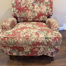 Down slip covered chair