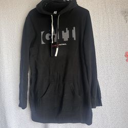 Women Volkswagen VW GTI long hoodie black independent large