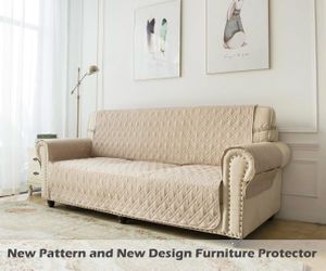 Waterproof Sofa Slipcover, 78", Beige