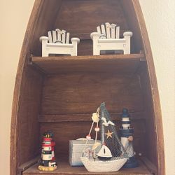 Box Of Nautical Themed Trinkets