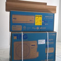 NG brand IBMH120B 12,000 BTU ductless mini split air conditioner and heat pump system.