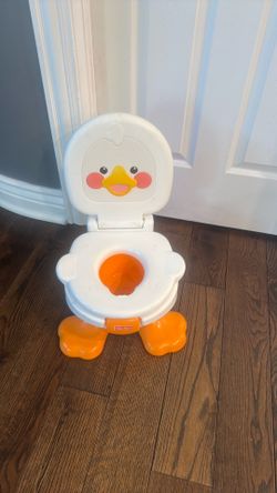 Quacking duck potty training