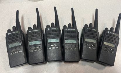 Lot of 6 Motorola CP185 UHF 4W 16CH Two Way Radios